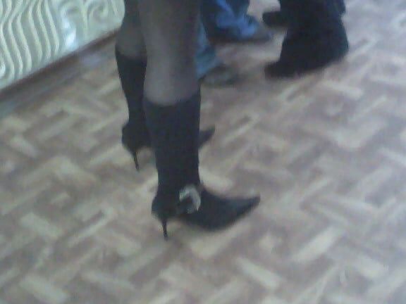 Anoter one good friends pantyhose and heels