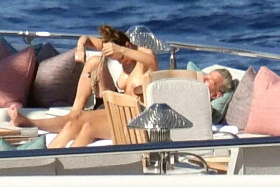 Katharine McPhee topless Capri jul