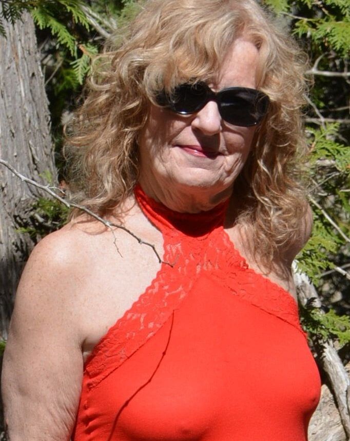 Red Sheer Garter Dress