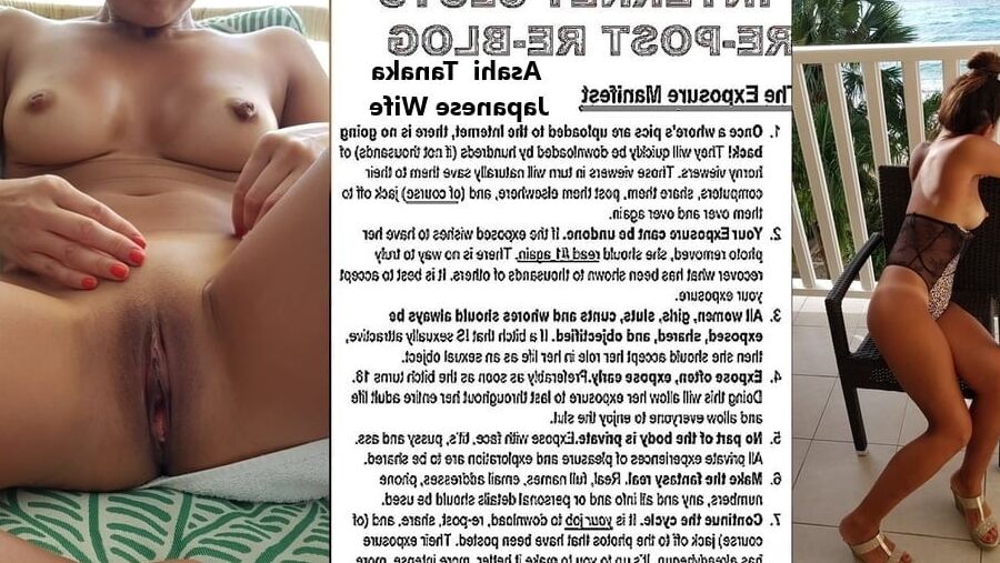Japanese webslut Wife Humiliated and Exposed