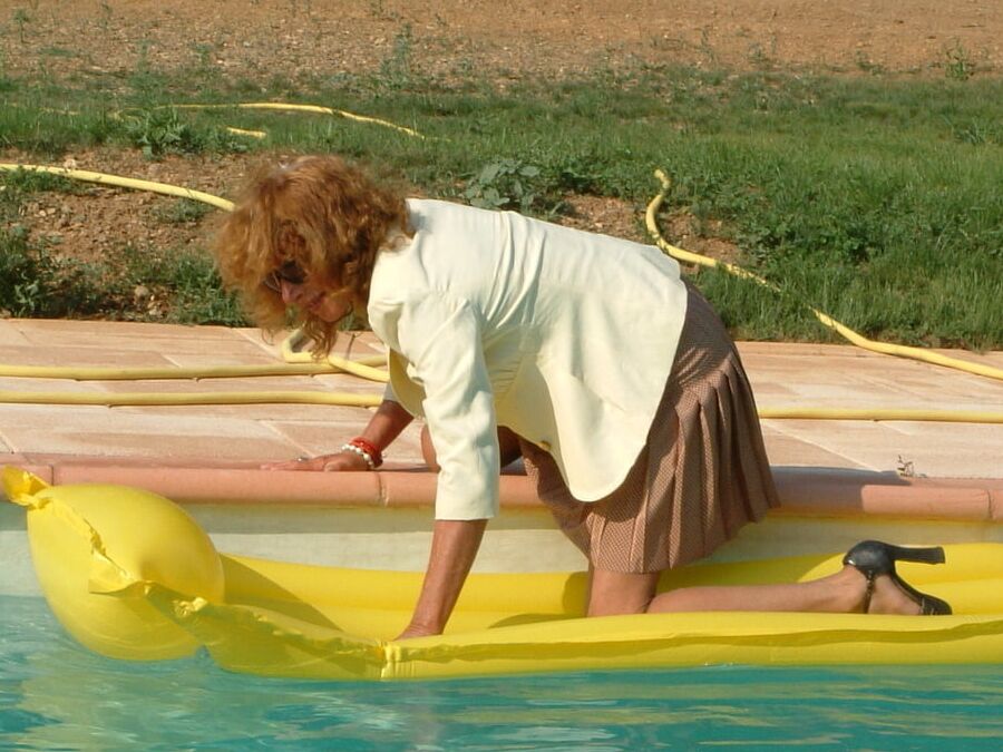 Marjorie In The Pool
