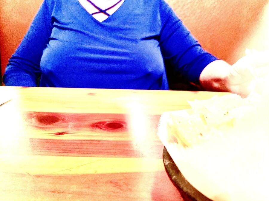 Granny Braless Plays Pool