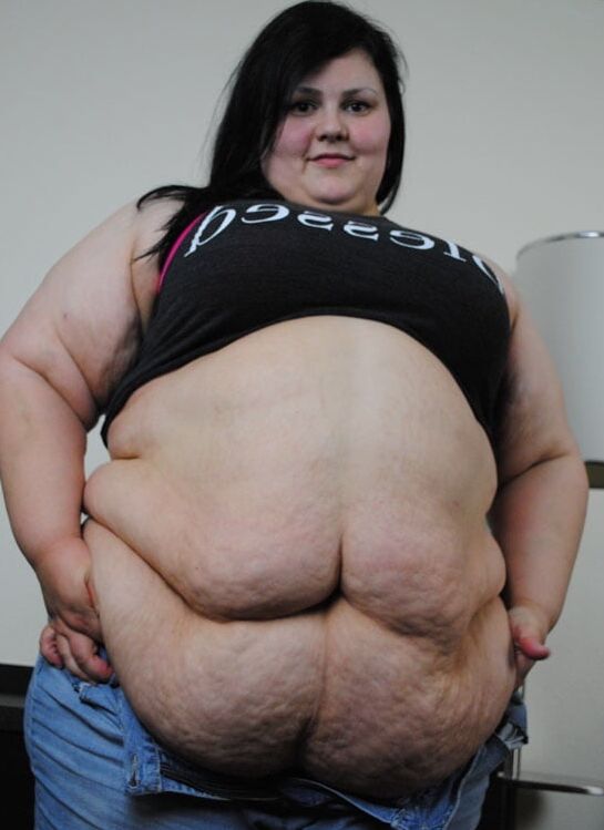 Overfed Big Belly Brunette