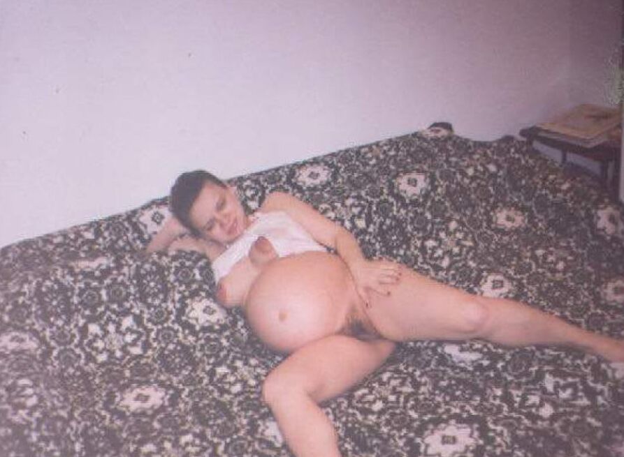 pregnant brunette celeste top huge