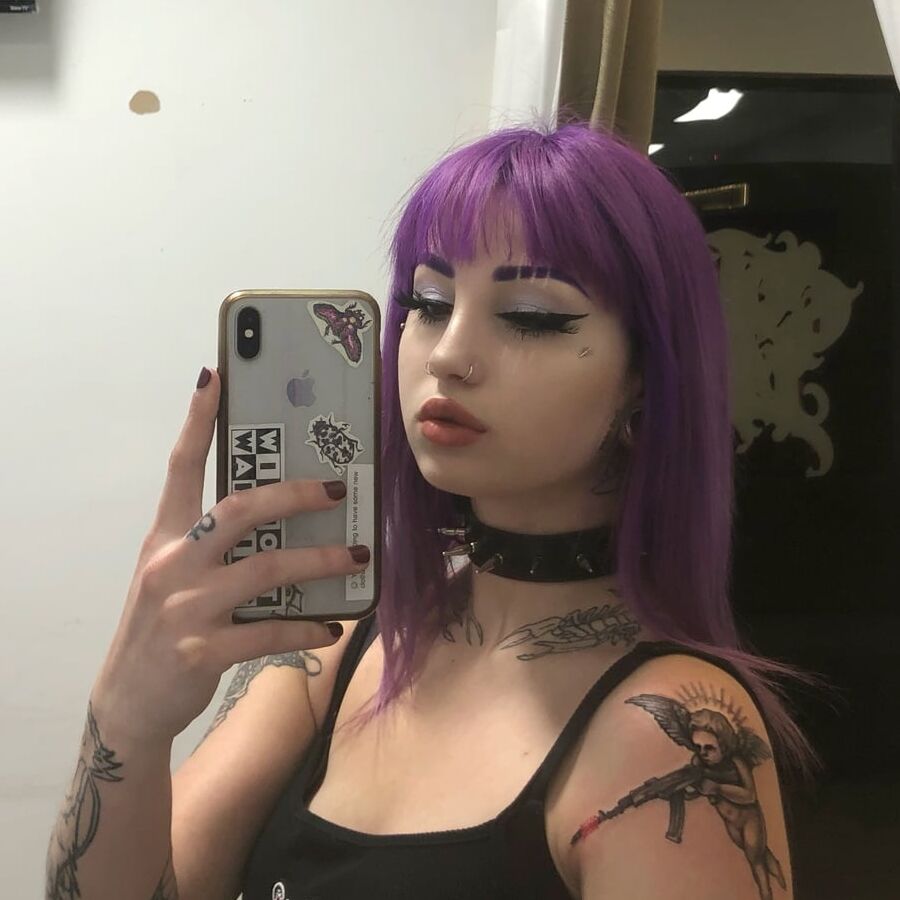 Val Steel Hot Goth Skinny Pornstar Slut