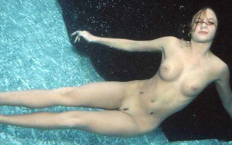 under the water