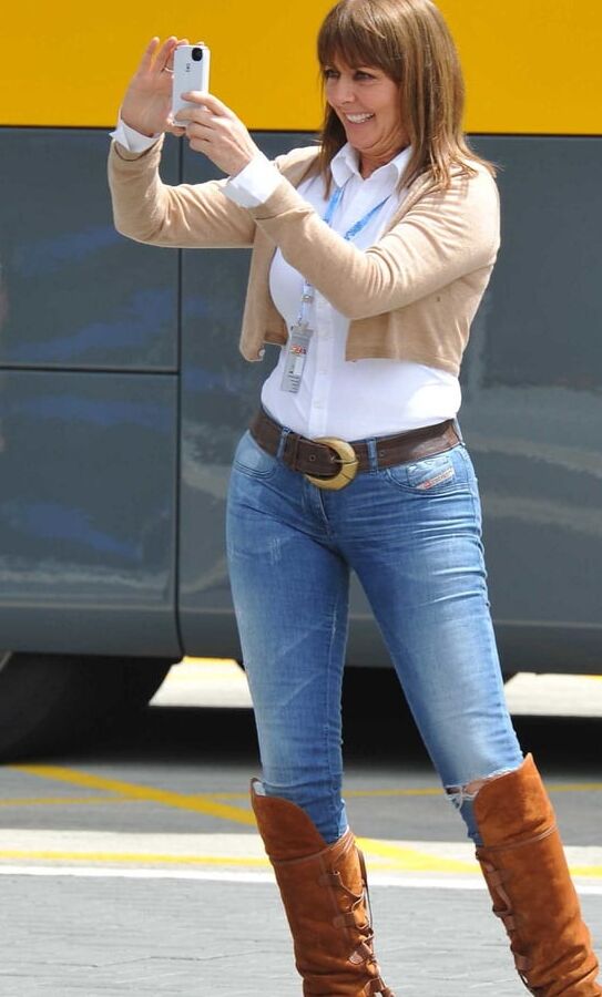 Carol Vorderman wearing Boots no.