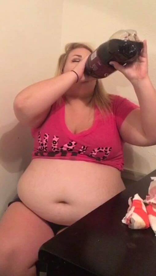 Cute Blonde with a Big Belly
