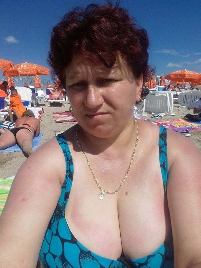 Real granny Housewife by the sea