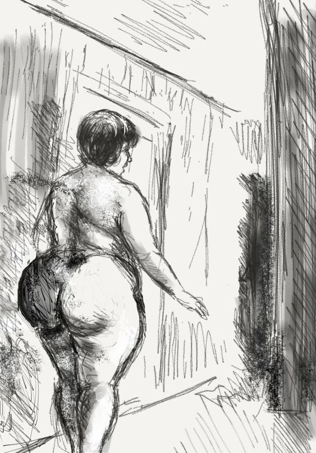 Moms and Sons erotic drawings