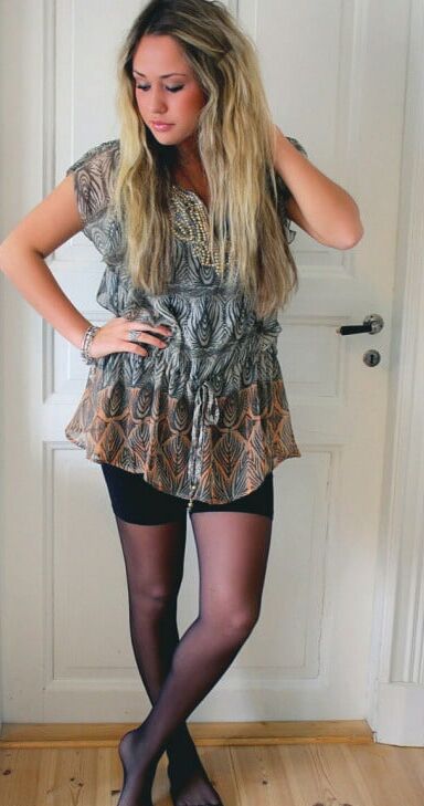 Pantyhose &amp; shorts