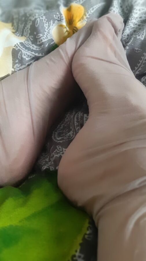Nylon on my sexy legs
