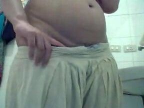 Paki babe nude washroom