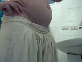 Paki babe nude washroom