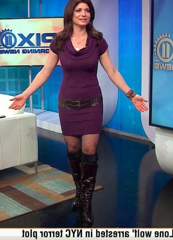 Female Celebrity Boots &amp; Leather - Tamsen Fadal