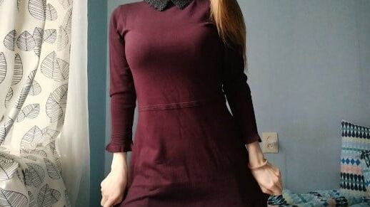 new maroon dress
