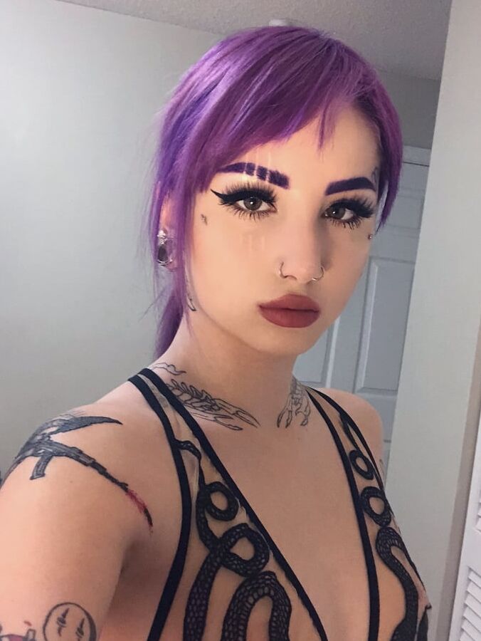 Val Steel Hot Goth Skinny Pornstar Slut