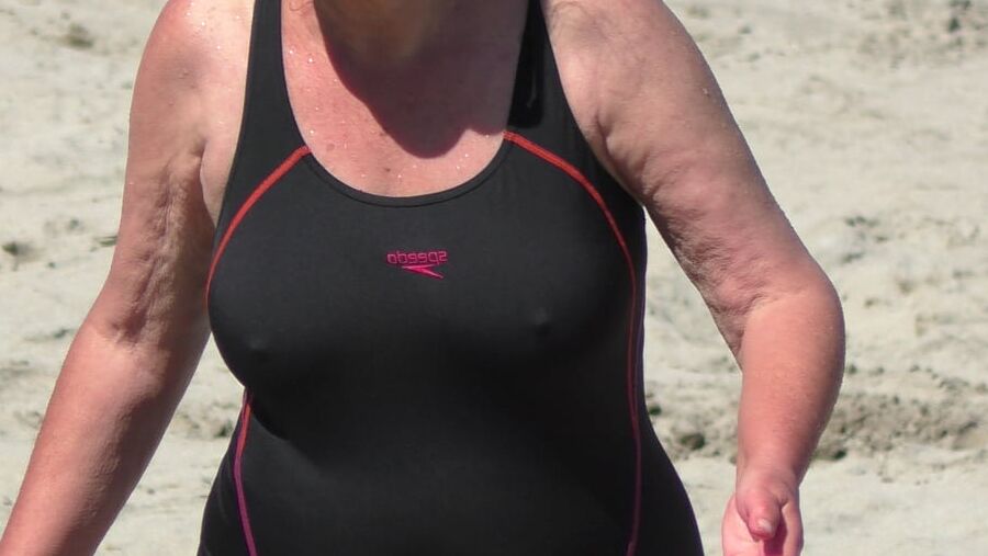 hairy granny in speedo