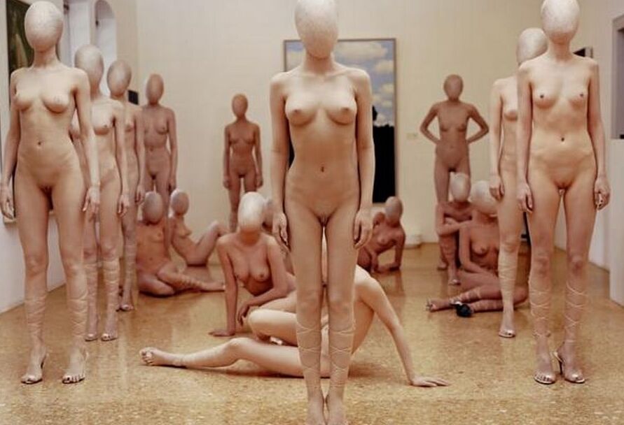 naked in a museum