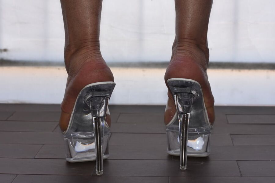 WIFE CLEAR HEELS...