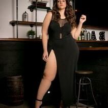 A flash of bare thigh