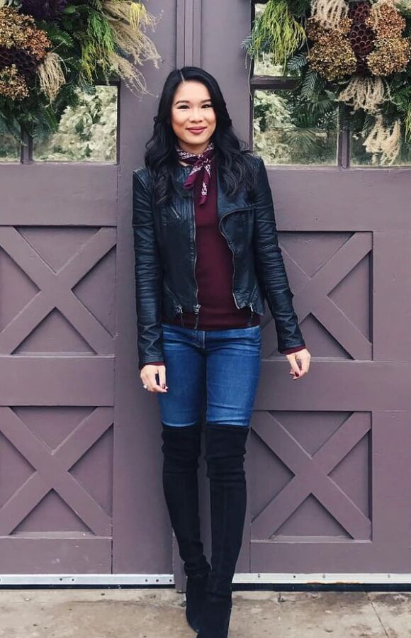 Female Celebrity Boots &amp; Leather - Kim Cung