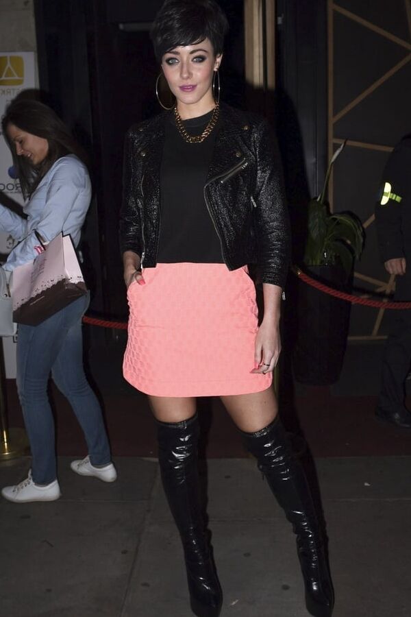 Female Celebrity Boots &amp; Leather - Hatty Keane