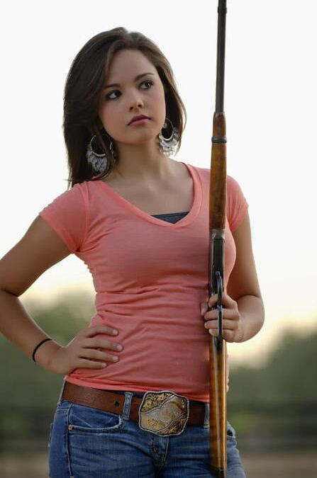 Women in Jeans with guns