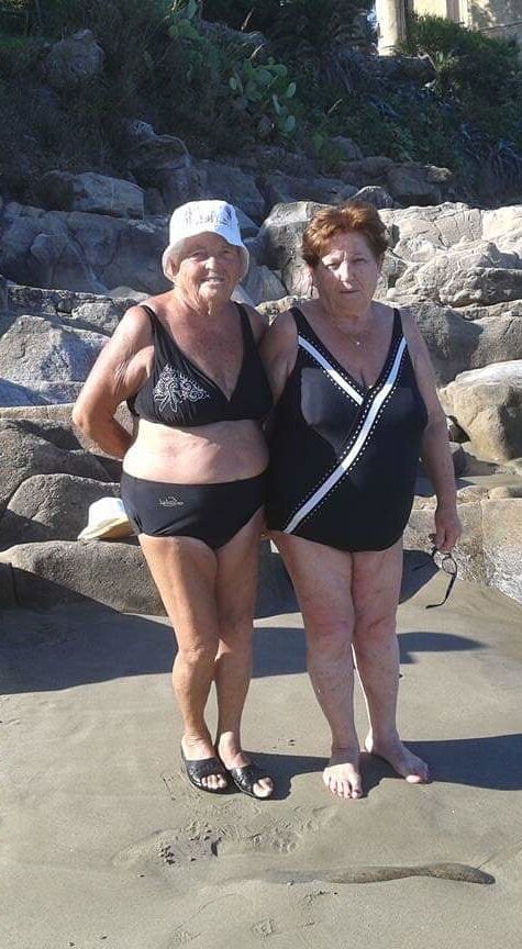 Real granny Housewife by the sea