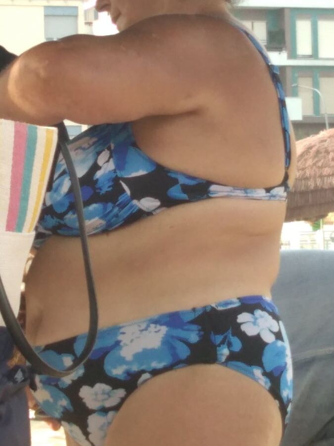 Real granny Housewife by the sea