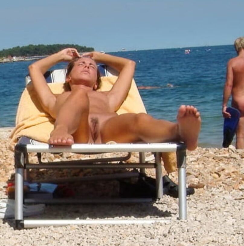Open Girl Naked on the Fkk Beach