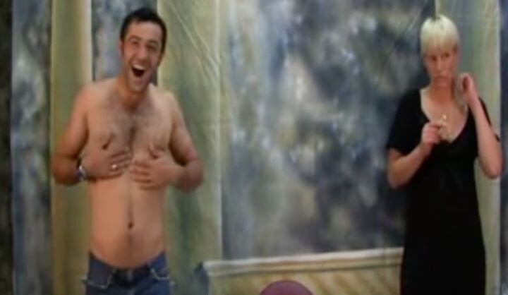 Waxing a man