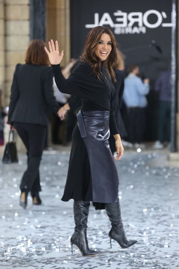 Female Celebrity Boots &amp; Leather - Eva Longoria