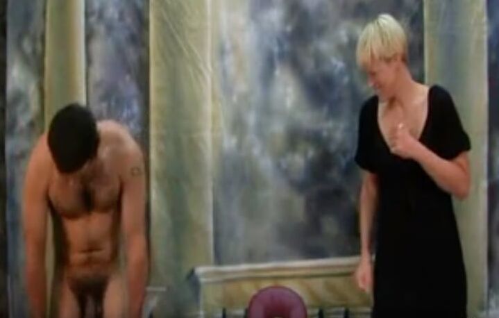 Waxing a man