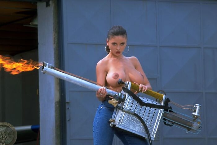 Women in Jeans with guns