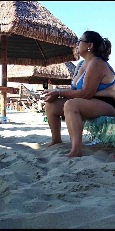 Real granny Housewife by the sea