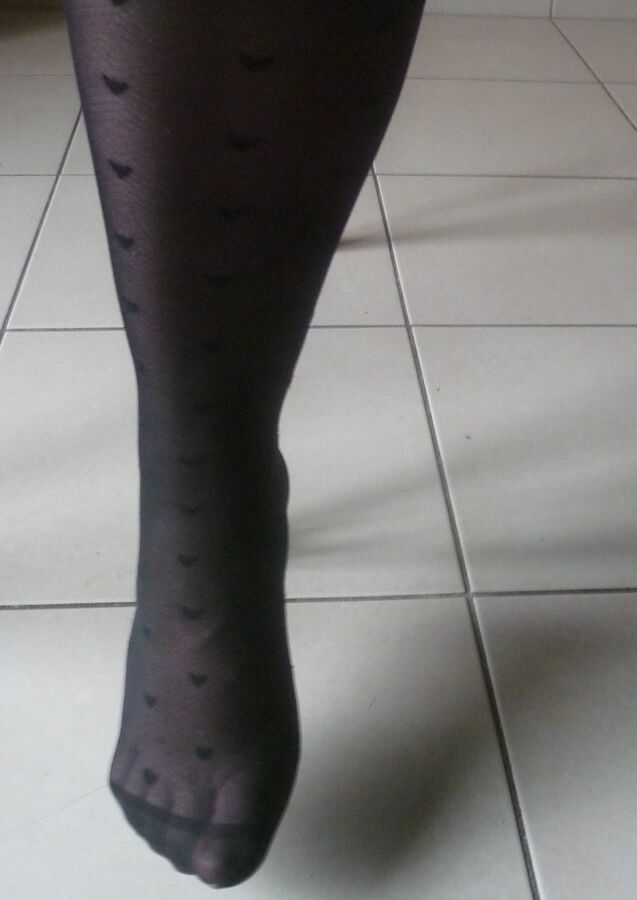 collants a coeurs pour footjob