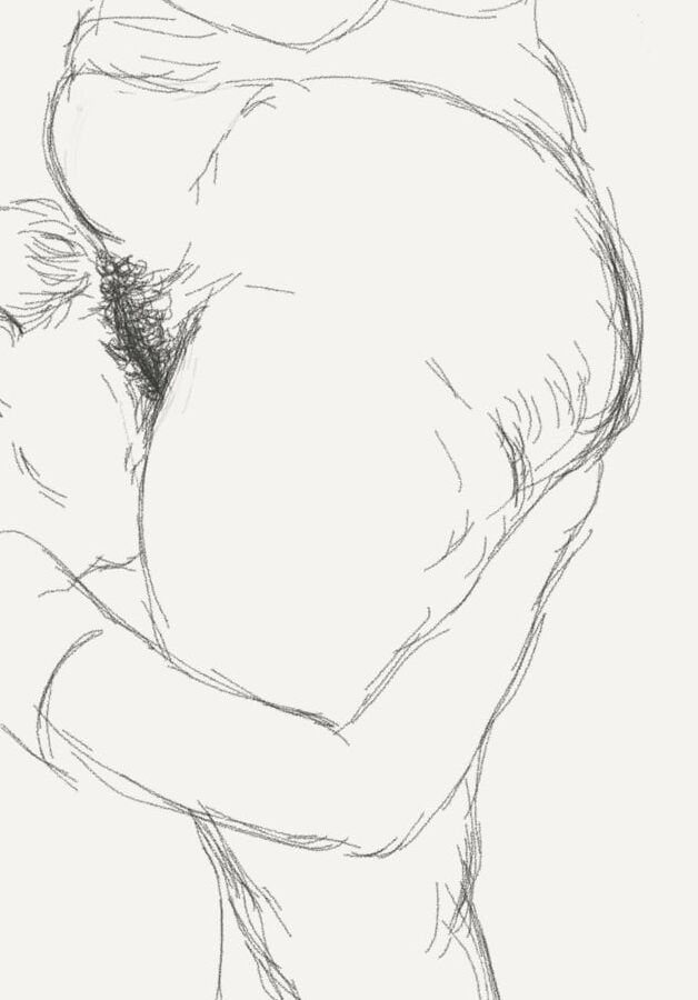 Moms and Sons erotic drawings