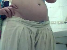 Paki babe nude washroom