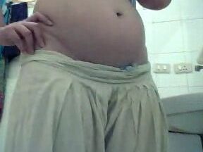 Paki babe nude washroom