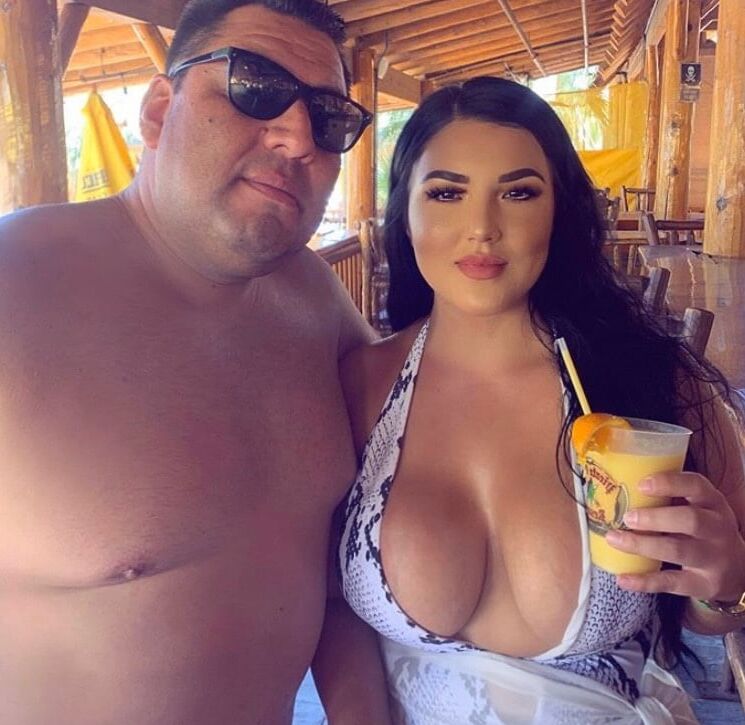 latino hotwife exposed on public beach
