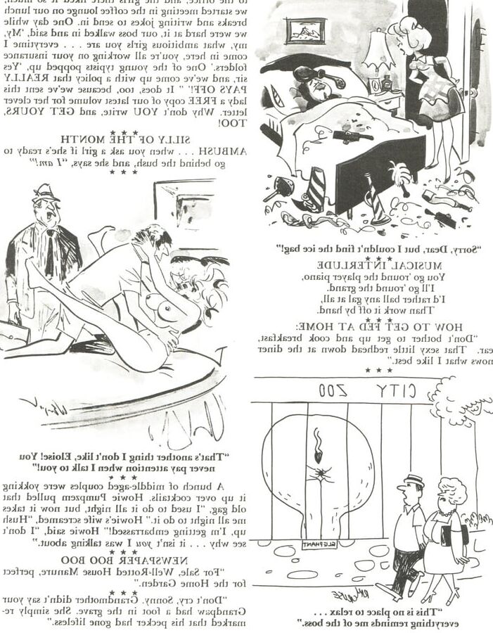 Vintage Magazine Sex to Sexty comedy