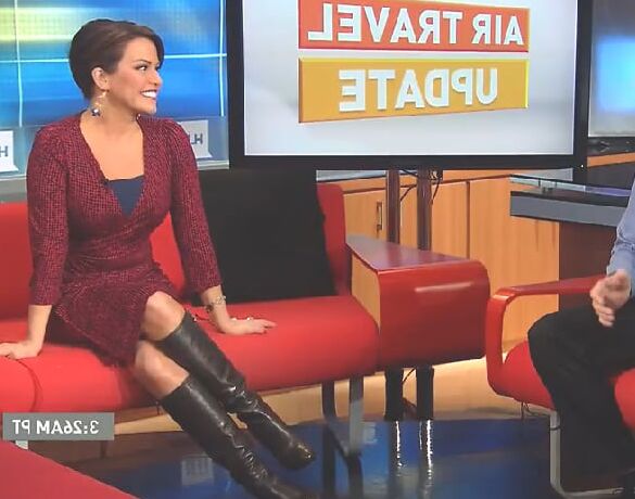 Female Celebrity Boots &amp; Leather - Robin Meade