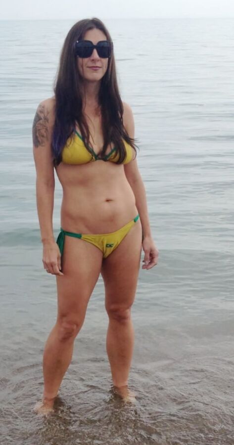 Slender brunette