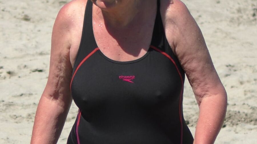 hairy granny in speedo