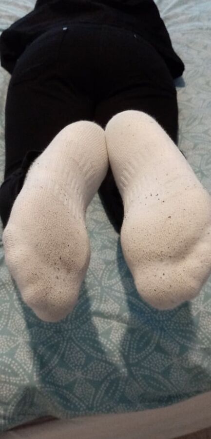 Gf white socks days worn