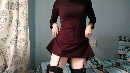 new maroon dress