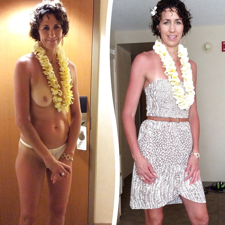 Mature wives dressed then exposed for all