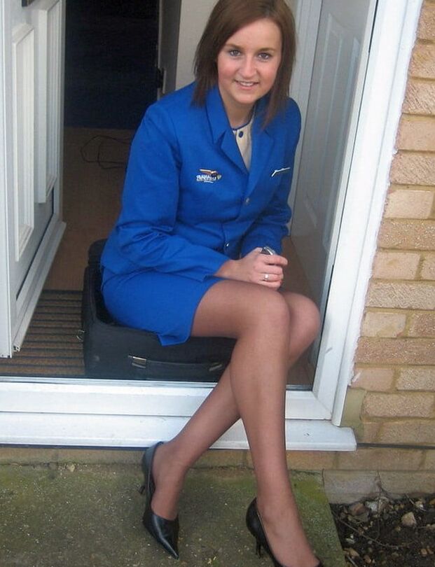 Cabin Crew Fucks in Pantyhose