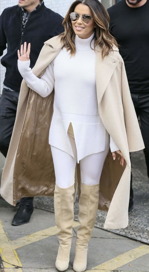 Female Celebrity Boots &amp; Leather - Eva Longoria